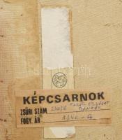 Takács Erzsébet (1928-1999): Danae. Réz domborítás, relief. Jelzés nélkül, hátoldalán Képcsarnok Vál...