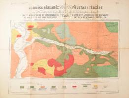 1895 A körmöci bányavidék földtani térképe a Nándor altáró kitüntetésével, kiadja: Hölzel és Tsa., szakadásokkal, 72×92 cm