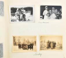 cca 1939-1970 Német családi fotóalbum, benne érdekes képekkel a II. világháború idejéből: Wehrmacht ...