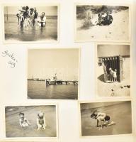 cca 1939-1970 Német családi fotóalbum, benne érdekes képekkel a II. világháború idejéből: Wehrmacht ...