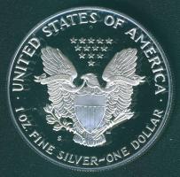 USA 1989S 1$ Ag "Olimpia-Liberty" T:PP Exkluzív kiadásban, díszdobozban, tanúsítvánnyal!