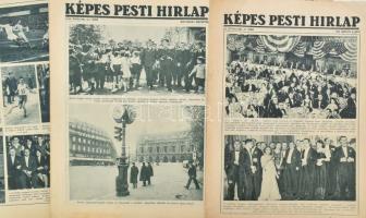 1928-1936 A Képes Pesti Hírlap 32 db száma, vegyes állapotban
