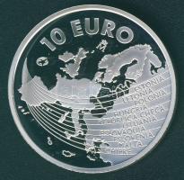 Spanyolország 2004. 10€ Ag "EU-bővítés" T:PP