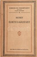 [Wilhelm] Dilthey: Élmény és költészet. Három tanulmány. Az európai irodalom fejlődése. Novalis - Hölderlin. Ford. és bevezetéssel ellátta: Várkonyi Hildebrand. Ember és Természet. 8. Bp., 1925, Franklin, 176 p. Kiadói kartonált papírkötés.   Wilhelm Dilthey (1833-1911) német történész, pszichológus és szociológus, idealista filozófus. Az irracionalista életfilozófia egyik megalapítója.