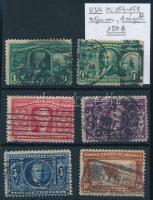 1904 Mi 154-158 (Mi EUR 150,-)