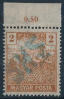 Belatinc 1919 Arató 2f ívszéli magánkiadású bélyeg. Signed: Bodor (gumihiba / gum disturbance)