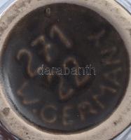 Retro német kancsóváza, mázas kerámia, jelzett, hibátlan, m: 23 cm