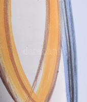 Kerezsi Gyöngyi: Retró váza. Jelzett, minimális kopással, m: 25,5 cm