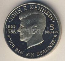 Niue 1988. 5$ "J.F. Kennedy" T:BU Tanúsítvánnyal!