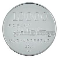2014. 10.000Ft Ag "Egressy Béni" kapszulában, tanúsítvánnyal T:PP Adamo EM271