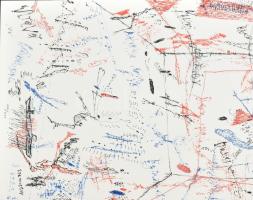 In Passing / Menet közben c. mappa, össz. 16 db lap, klf. alkotók: Banga Ferenc, Benes József, Borgó...