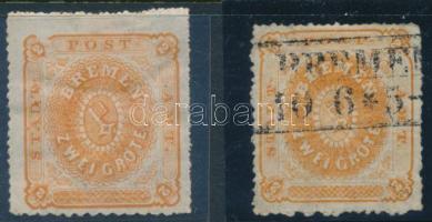 1866 2 x Mi 10 (Mi EUR 570.-)