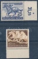 1942 2 db Lóverseny bélyeg Mi 814-815