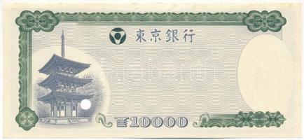 Amerikai Egyesült Államok DN "Tokió Bank" 10.000Y "SPECIMEN" utazási csekk lyuka...