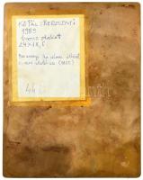 Kő Pál (1941-2020) 1989. "Berzsenyi" bronz plakett (236x184mm) T:UNC