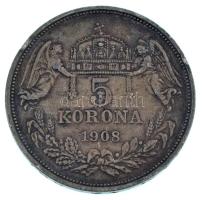 1908KB 5K Ag "Ferenc József" T:VF ph. Adamo K7