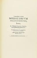 [Zsámboky János]: Veterum aliquot ac recentium Medicorum philosophorum que Icones; Ex Bibliotheca Iohannis Sambuci [...] Bp., 1985, ÁKV. Reprint kiadás, kísérőfüzettel. Kiadói műbőr-kötés.