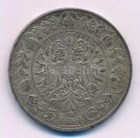 Ausztria 1907. 5K Ag "Ferenc József" T:VF,F patina, ph. Austria 1907. 5 Corona Ag "Fr...