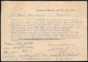 1946 Hódmezővásárhely, Berta Károly fejléces üzleti levelezőlapja, bélyegekkel
