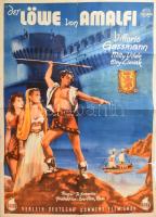 1950 Der Löwe von Amalfi, DCF film plakátja, 42×59 cm