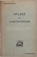 1913 Atlasz a világtörténelem tanításához. II. köt. Szerk.: Dr. Kogutowicz Károly. Bp., Magyar Földrajzi Intézet, 58 p. Kiadói egészvászon-kötésben.