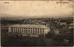 1919 Déva, Honvéd laktanya / K.u.K. military barracks (szakadás / tear)