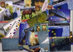 27 db magyar telefonkártya, csaknem mind különféle