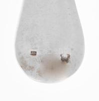 cca 1910 Paar János egyszemélyes ezüst (Ag) evőeszköz készlet, utazókészlet, jelzett, kettévált ered...