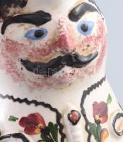 Kiss Z. Hódmezővásárhely miskakancsó. Jelzett, kopott, m: 24,5 cm