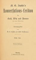 M.B. Saphir, Adolf Glaßbrenner (szerk.): Konversations-Lexikon für Geist, Witz und Humor 1.-4. (két ...