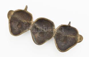 Naga Fejvadász harcos háromfejes medál