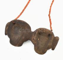 Naga Fejvadász harcos fa nyaklánca