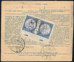1923 Csomagszállító Koronás Madonna 200K ívszéli párral