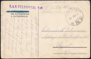 1917 Tábori posta képeslap K. u. K. FELDSPITAL 2/41