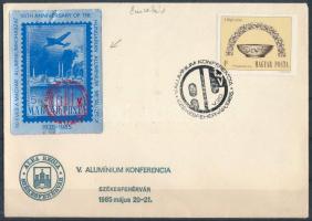 1985 Alumínium konferencia emlékív borítékon