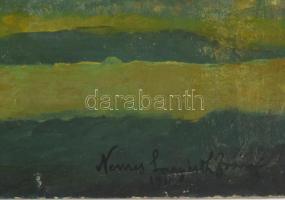 Nemes Lampérth József jelzéssel: Táj. Olaj, farost. 40×60 cm