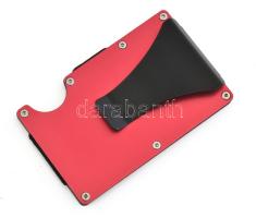 Bankkártya és igazolványtartó pénzcsipesszel, jó állapotban