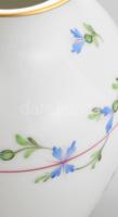 Herendi Petits Bleuets en Guirlande mintás kisváza. Jelzett, kézzel festett, hibátlan, m: 14 cm