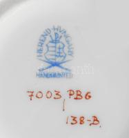 Herendi Petits Bleuets en Guirlande mintás kisváza. Jelzett, kézzel festett, hibátlan, m: 14 cm