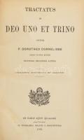 Cornelisse, P. Dorotheo: Tractatus de Deo Uno et Trino. H.n. 1913, Claras Aquas. Latin nyelven. 518p...