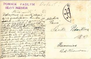 Tótmegyer, Slovensky Meder, Palárikovo; Pomník padlym / Első világháborús hősök emlékműve / WWI mili...