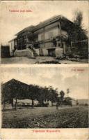 Korond, Corund; Unitárius papi lakás, piac. Dunky fivérek / priest's house, market (r)