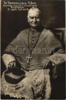 Szatmárnémeti, Satu Mare; Dr. Boromissza Tibor szatmári római katolikus egyházmegye püspöke. Meghalt 1928. július 9. - gyászlap / bishop's obituary card. photo (fl)