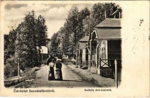 1906 Szovátafürdő, Baile Sovata; Székely árucsarnok. Hönig Bernát kiadása / Secui market hall (fl)