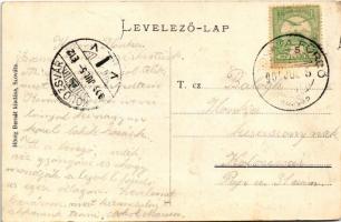 1906 Szovátafürdő, Baile Sovata; Székely árucsarnok. Hönig Bernát kiadása / Secui market hall (fl)