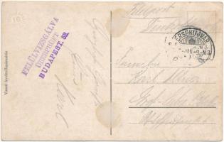 1915 Érsekújvár, Nové Zámky; Kossuth Lajos tér, templom, Nemzeti Szálloda, Pollak Vilmos üzlete, gyó...