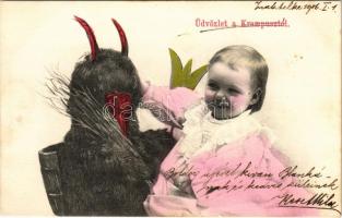 Üdvözlet a Krampusztól / Krampus with baby (fl)