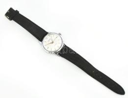 Wycoflex svájci karóra, mechanikus, szíjjal, kis karcokkal, működik, számlap d: 28 mm