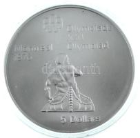 Kanada 1974. 5DAg "Montreali olimpia - Kenu" T:BU Canada 1974. 5 Dollars Ag "Montreal...