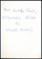 Kútvölgyi Mihály (1944-2023): Esterházy Péter (1950-2016) író és Jancsó Miklós (1921-2014) filmrende...